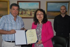 Dodela titule počasnog profesora Visoke poslovne škole strukovnih studija u Novom Sadu prof. dr Wei Zhang